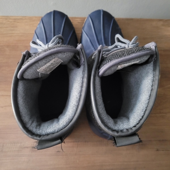 Chooka Eastlake Herringbone Gray Quilted Duck Boots Winter Sz 11 - Picture 5 of 12